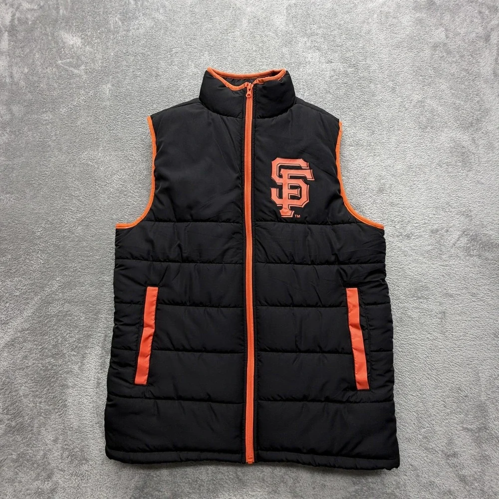 San Francisco Giants Jacket Mens Medium Black MLB Baseball‎ Ghirardelli Puffer